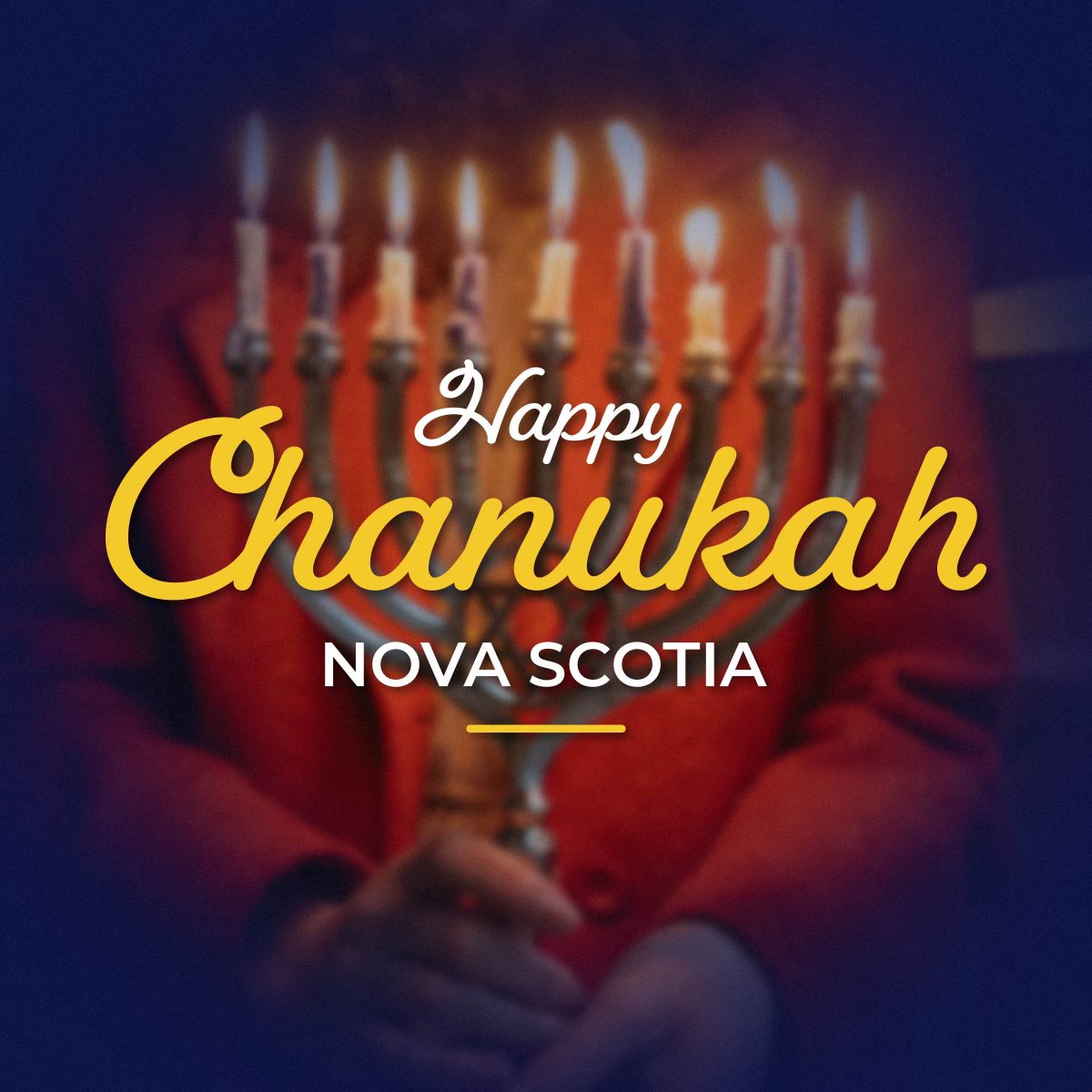 On this sundown, I’m wishing Nova Scotians a happy first night of #Hanukkah