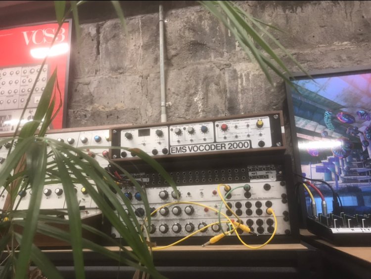 mess_ltd's tweet image. Finding treasure amongst the greenery of the MESS Studio!  #emsvocoder2000 #emspitchtovoltageconverter #emsfixedfilterbank #emsrandomvoltagegenerator #emsvcs3mkII