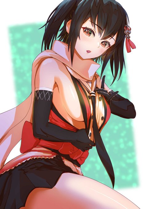 「提督が元気出ますように!
クノイチ忍法!!いきなり前見せ〜っ!!!」 