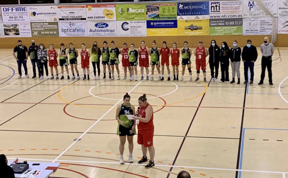 CBViladecans's tweet photo. Avui amb les companyes de Molins de Rei ens hem adherit al MANIFEST DEL MÓN DE L’ESPORT PER A L’ELIMINACIÓ DE LA VIOLÈNCIA ENVERS LES DONES https://t.co/2KyCKkSa6t