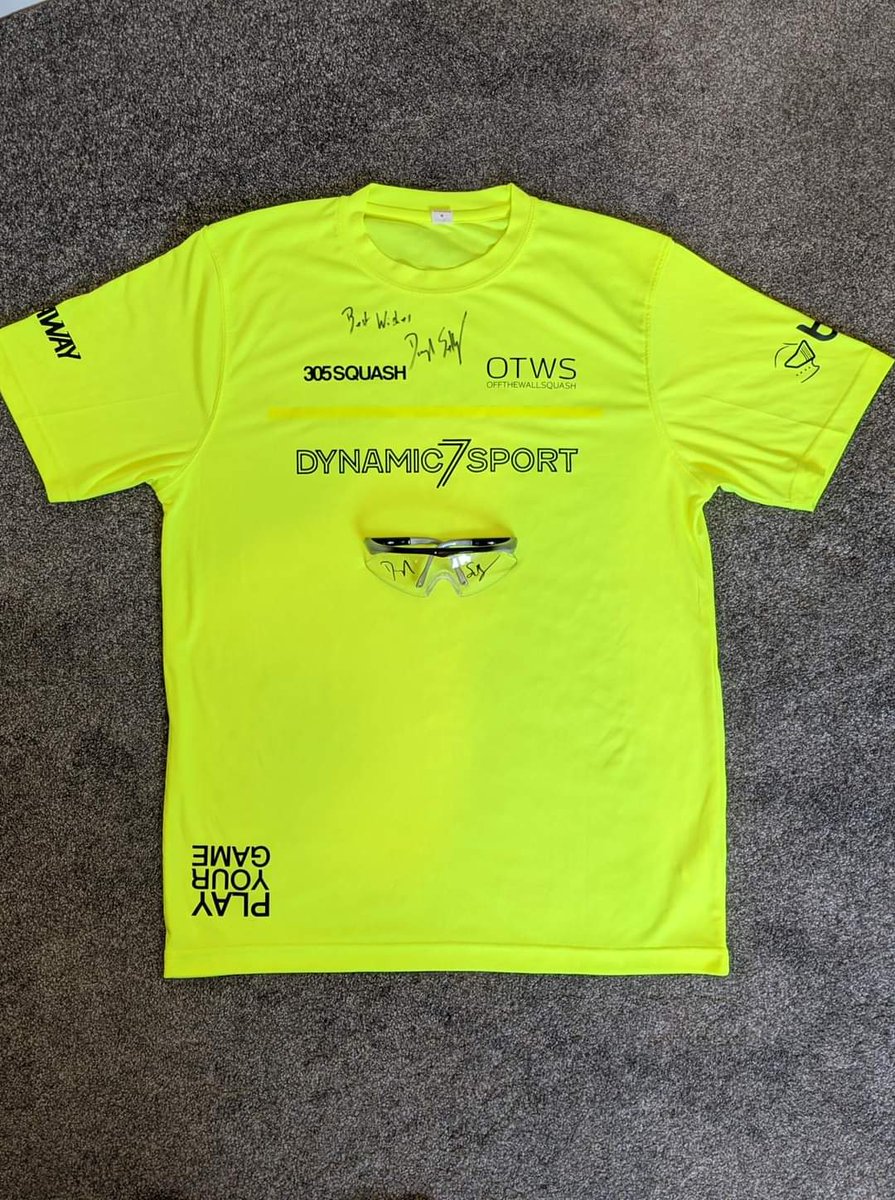 WSDAuction's tweet photo. Part 2 of Auction has started, all lots now live on eBay:
Lot 1: Behind the Glass signed book
Lot 2: @ljmassaro signed England shirt
Lot 3: @DarylSelby signed shirt &amp; goggles
Lot 4: Canary Wharf ball signed by @paulcollsquash @AliFarag
1/4 https://t.co/KGZCUL638y
