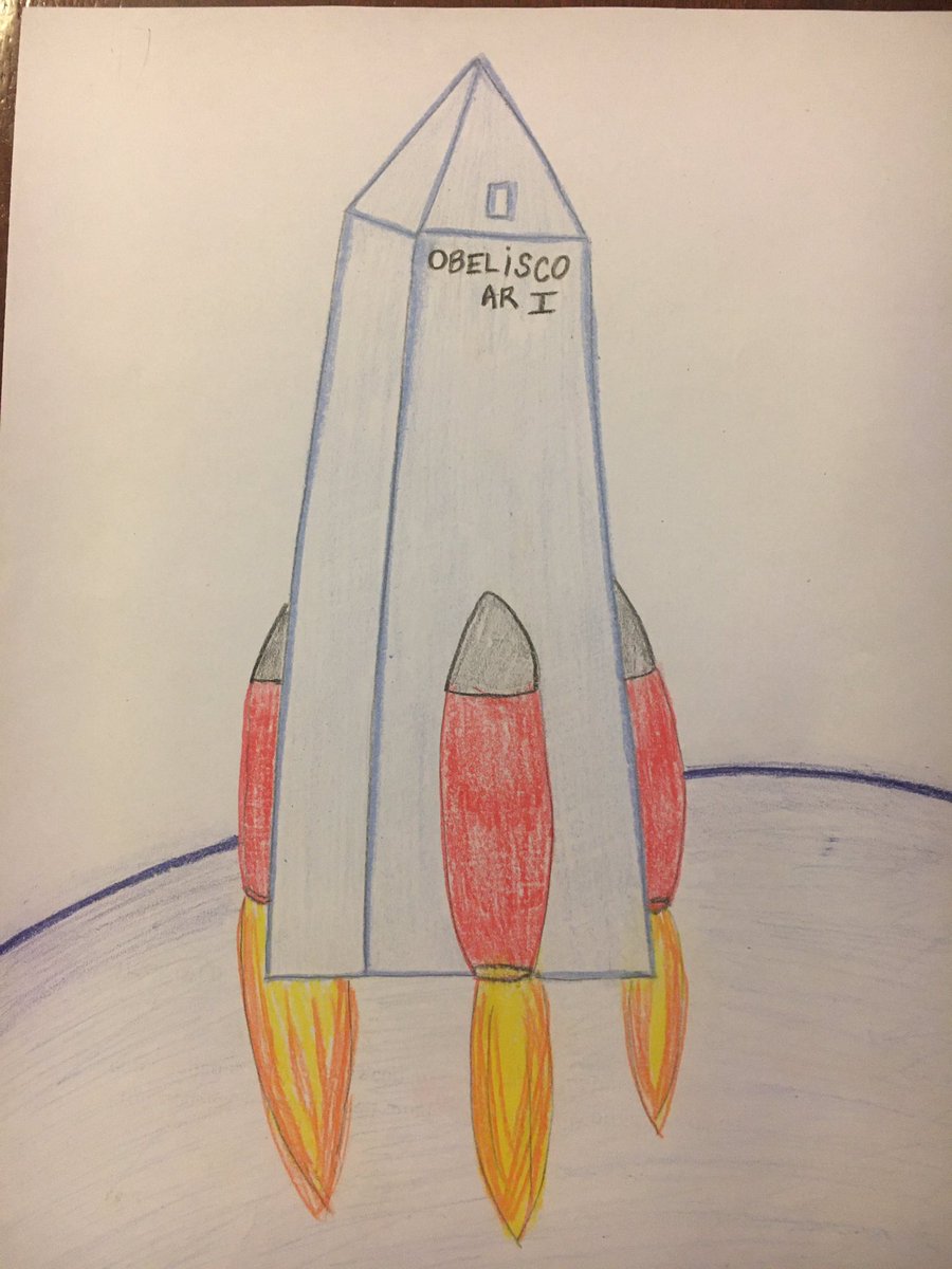 Here are the rockets drawn by my little brother and sister respectively. #KidsDrawRockets #Artistsofspaceflight