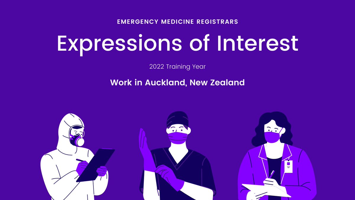 #emergencymedicine Registrars

Expressions of Interest for the training year 2022

Are you keen on working in the #Auckland Region in the year 2022?

Visit the link below 

bit.ly/3cUShzl 

#fy3 #nhsdoctor #irishdoctor #aussiedoctor

Share the post with your contacts.