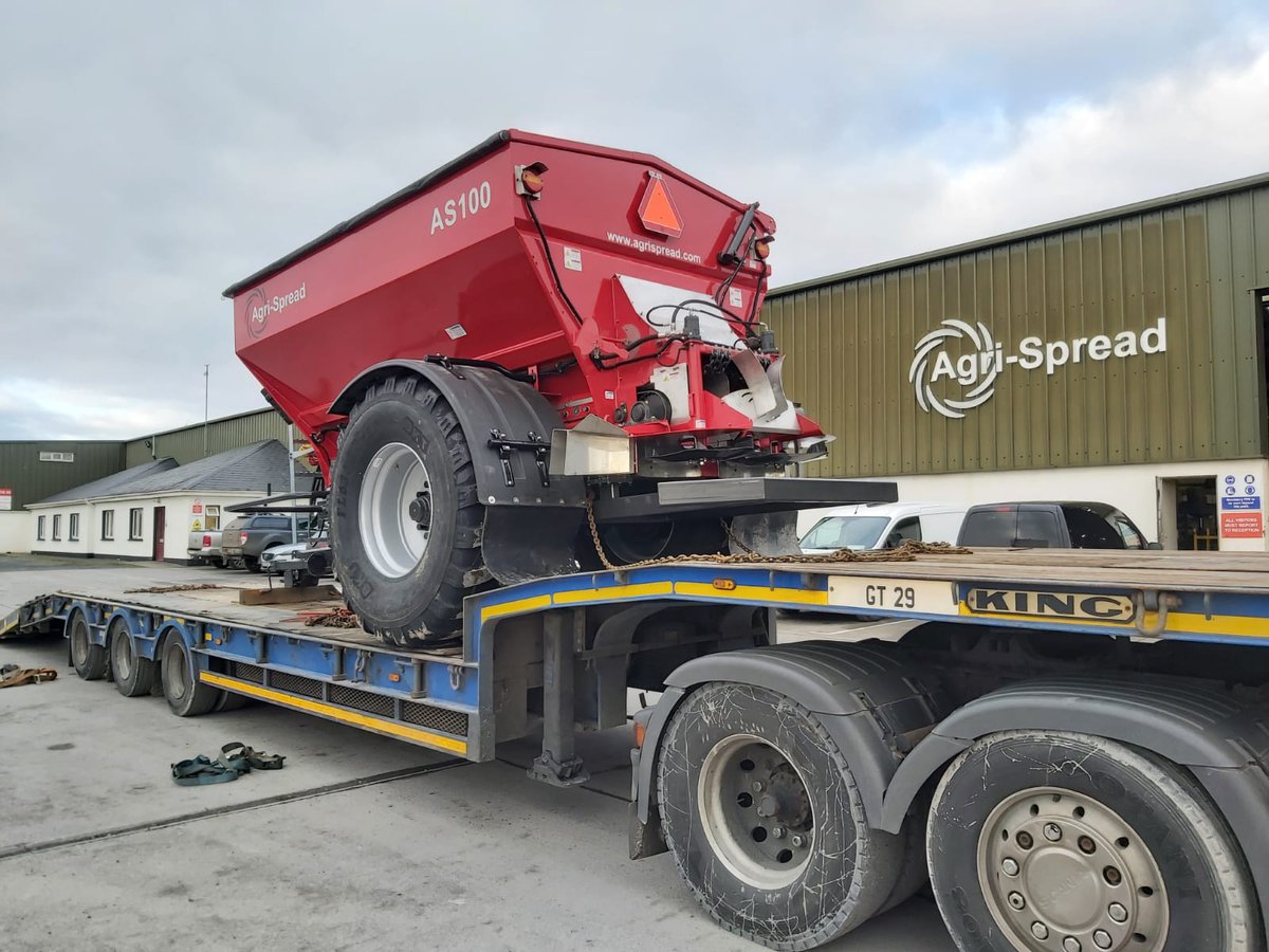 agrispreadirl's tweet photo. Agri-Spread AS100 Land Drive Spreader on it's way to the Netherlands recently. Thanks again to the professional team at importer/distributor ABEMEC. #Abemec #AgriSpread #PrecisionSpreading
https://t.co/hKm0m7PVsb
https://t.co/Pd9ub0M1Lv https://t.co/pcNnGEsICZ