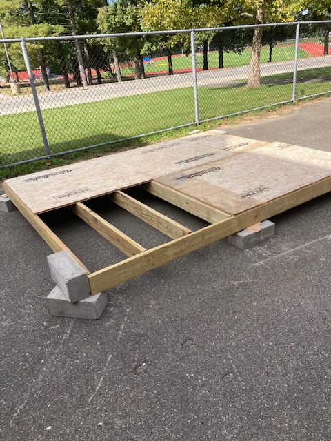 NashuaTC's tweet photo. Check out the photos of our Construction Technology program constructing a shed for Mount Pleasant St. Elementary School for playground storage. They will be building another one for Main Dunstable School this year for their playground equipment as well. https://t.co/ziRsMU89B4