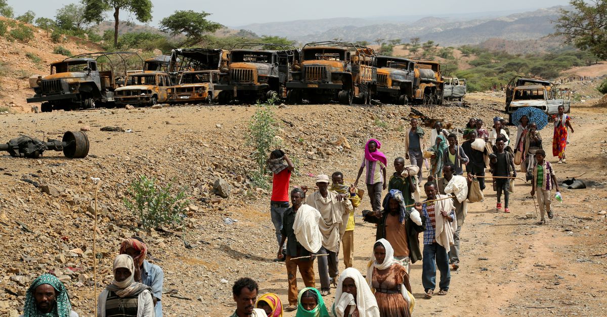 Reuters's tweet photo. France to begin repatriating citizens from Ethiopia on Sunday - Foreign Ministry source https://t.co/1745D3LzHl https://t.co/STrkeAsIjB