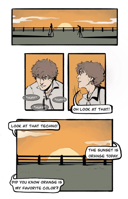 "Orange"

One of 3 short comics from the new webtoon episode!
#technofanart #wilbursootfanart #dsmpfanart 