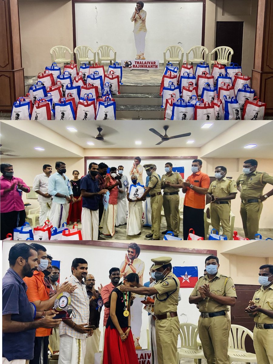 pcc_tv's tweet photo. #AllKeralaSuperstarRajinikanthFans #KeralaPolice #25thDay #Annaatthe #Celebrations #Essentialkits #151Families . PCC Tv. THanks . https://t.co/3mkQxqpGik