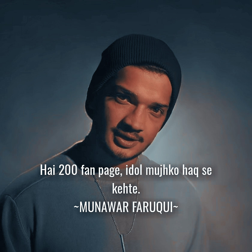 ayemanquotes12's tweet photo. #MunawarFaruqui 
#wesupportmunawarfaruqui https://t.co/RkVJHnTDcY