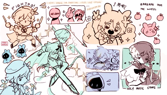 some venti doodles 🍃 