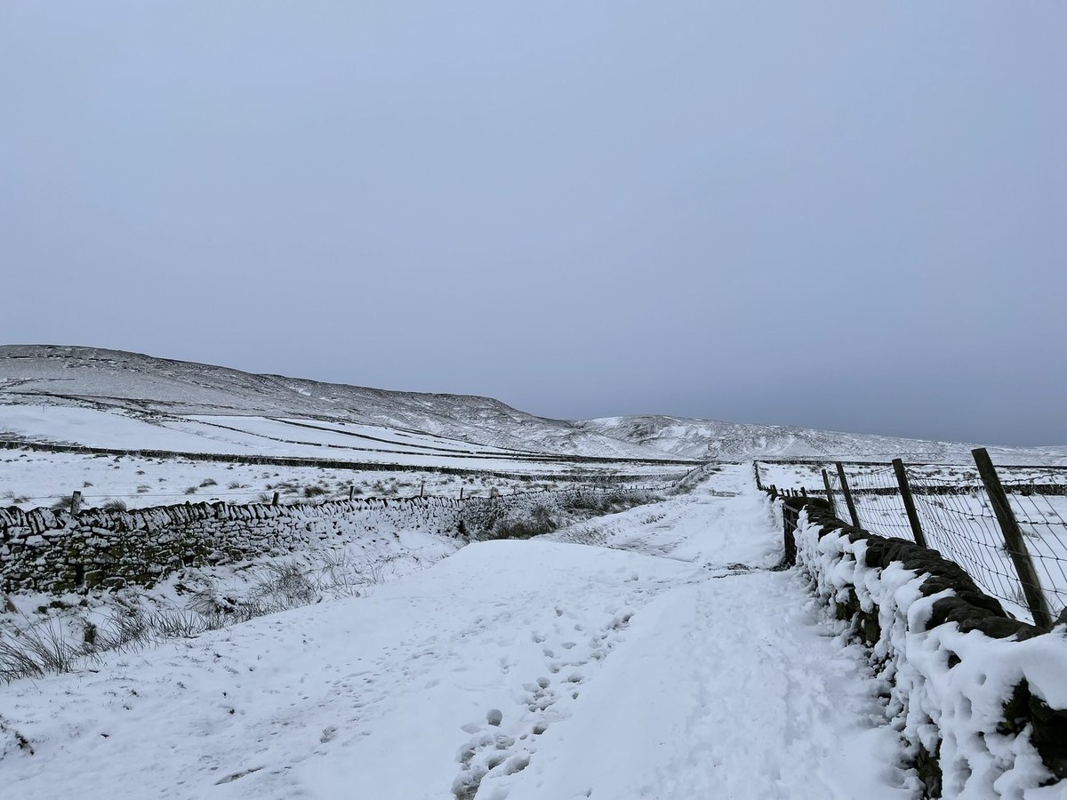 danjmoss133's tweet photo. Black Hill, Pennines.  

Only 582 metres, but ploughing through deep drifts, it felt a bit mountainous this morning⛰⛄️ #Pennines https://t.co/h2DBorhwtB