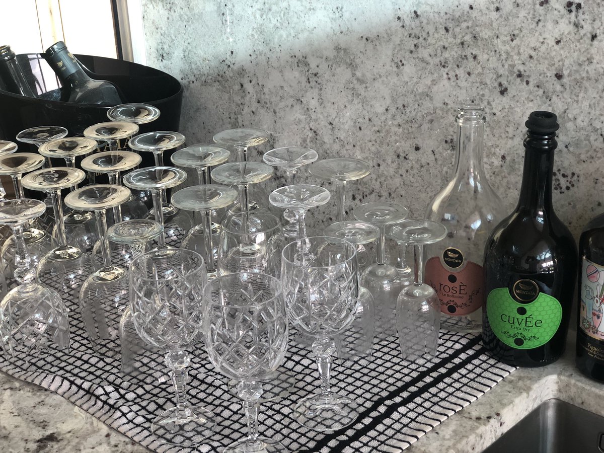 The joys of clearing up after a highly successful Garden of Italy Fizz &amp; Bubbles wine tasting event. Our guests loved the Pignoletto, semi - sparkling white wine. Check out 
gardenofitaly.co.uk/category/whites gardenofItaly.co.uk  
#cuvee #sangiovese #sparklingwine #rosa #proseccotime