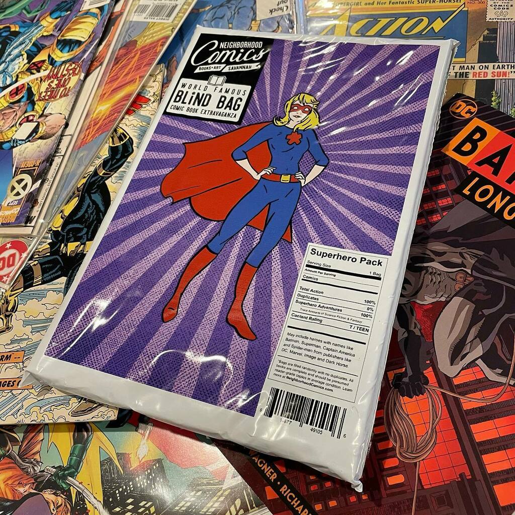 Our #comicbook blind bags make for easy holiday gifts they’re sure to love! Grab em now on our website. Link in bio. instagr.am/p/CW07QSEJjRo/