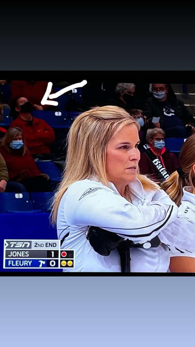 cullenoncurling's tweet photo. Shout out to this guy in the stands who clearly had a long night in the Patch last night https://t.co/vXi8yC7lqT