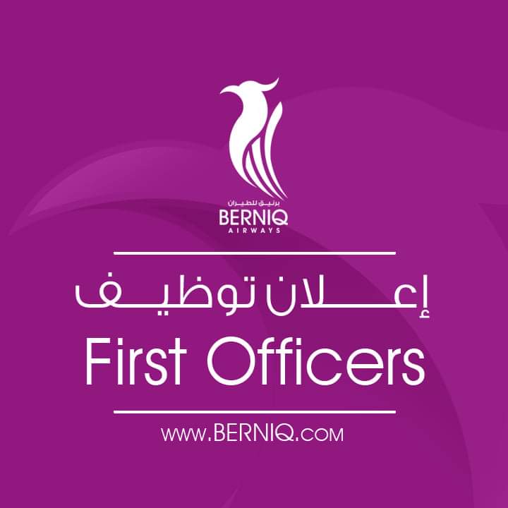 Berniqair's tweet photo. متابعينـــا الأعــزاء  ,,,

تعلن شركة برنيق للطيران 
عن حاجتها لتوظيف ( مساعد طيار - First Officer ).

للإطلاع على الشروط و التسجيل ، الرجاء الضغط على الرابط التالي :
https://t.co/2ndWBSq1Sc https://t.co/zlbMjBJftG