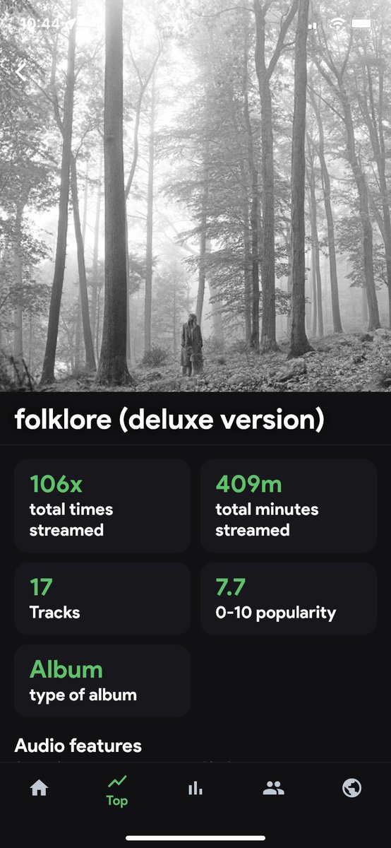 chadrufus's tweet photo. @spotistats So in my top played albums I still have Folklore by Taylor Swift in there twice. One is the Deluxe version and one is the regular version. Is this what you’re asking about? https://t.co/eKnGmqO8Yy