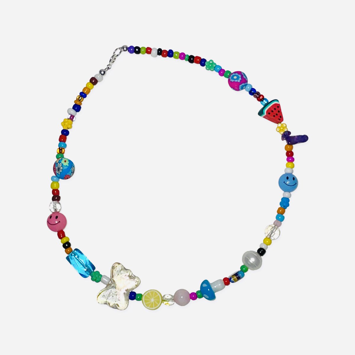 Giveaway‼️⚠️
Follow me &amp; retweet for a chance to win this handmade, up cycled colorful mixed media necklace 🥰💕💸🍉🌟🌎🐚🍄☘️🦋💋👾🤩❤️‍🔥 
Winner will be announced next Sunday 12/5 at 9am EST. 
Xoxo. Good luck &amp; much love,
Cas