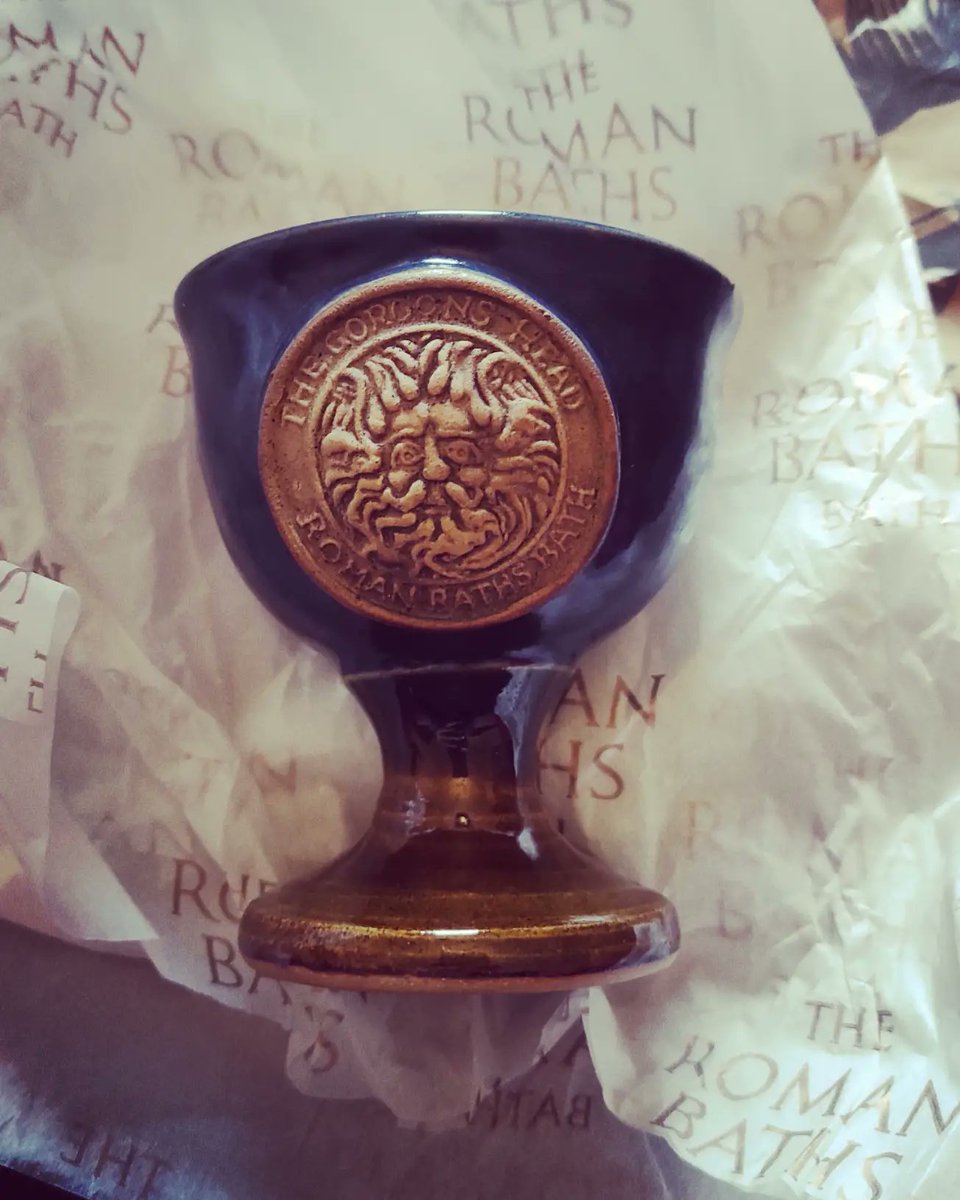 ConwyHistory's tweet photo. I'd finally unwrapped my goblet from @RomanBathsBath
It's so lush...as is the packaging. It'll be perfect for my mead #bath #baths #romanbaths #romab #goblet #chalice #mead #History #HistoryHolidays https://t.co/wCPs7Ed0wP