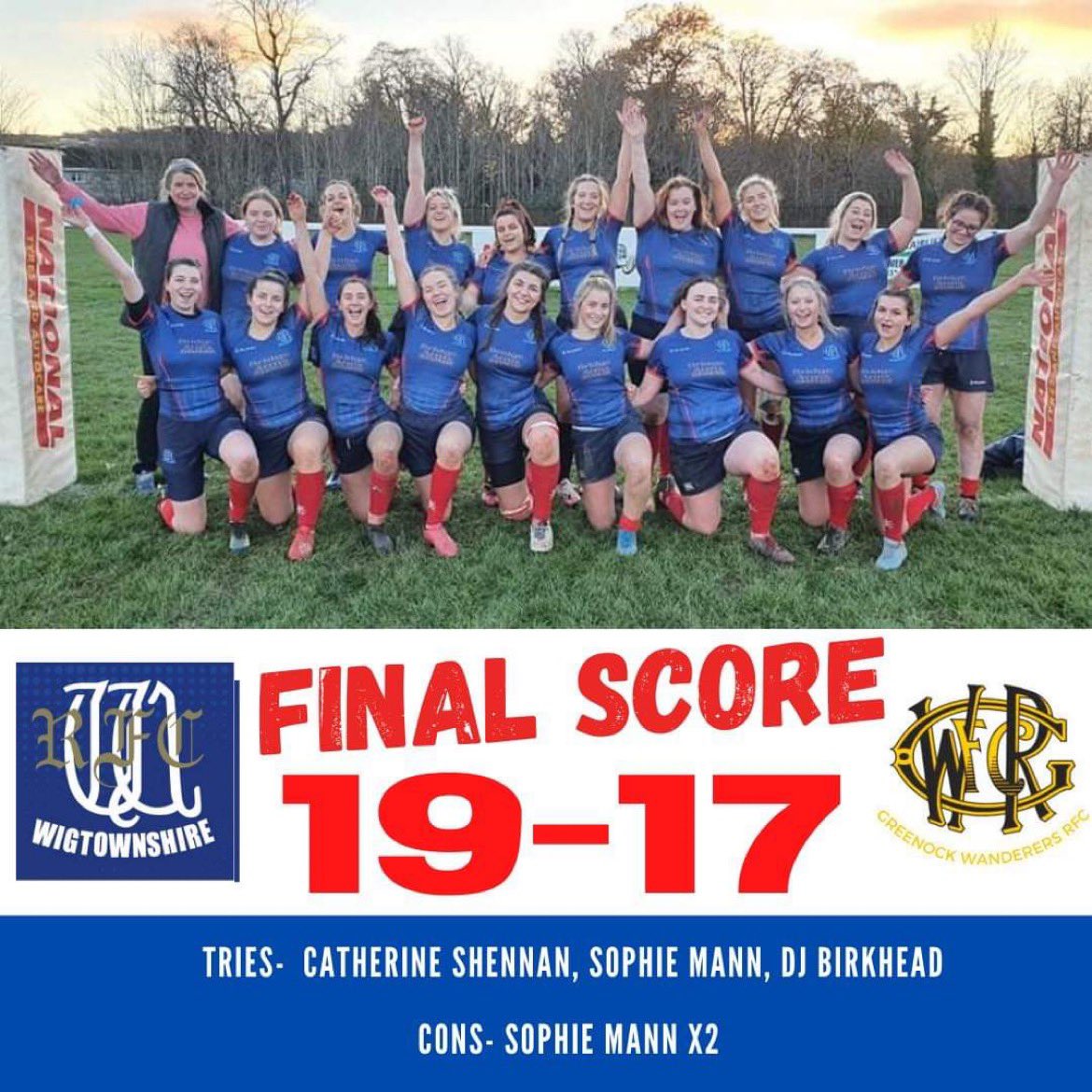 WigtownshireRu1's tweet photo. No reporter today. Win for the shire after a hard fought game ⚫️🔵 https://t.co/WCpxOBDaOj