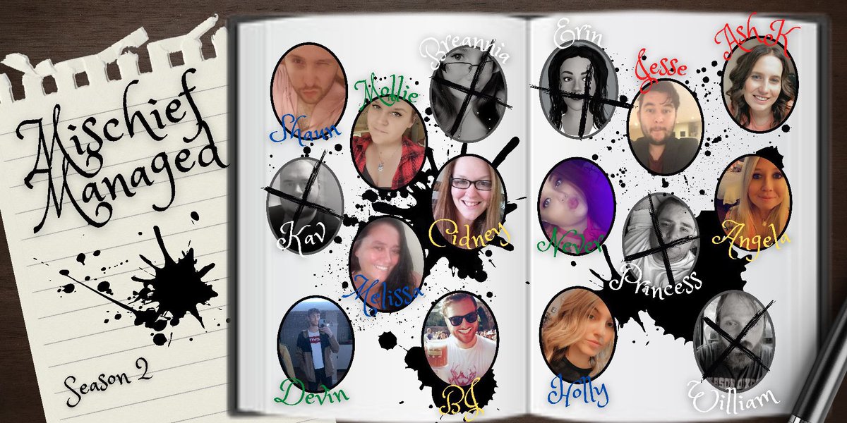 MischiefHPOrg's tweet image. After our first week of mischief we are down to 11 students! Next couple of days are sure to be exciting as we approach the finale next Sunday! Stay tuned 💙♥️💛💚