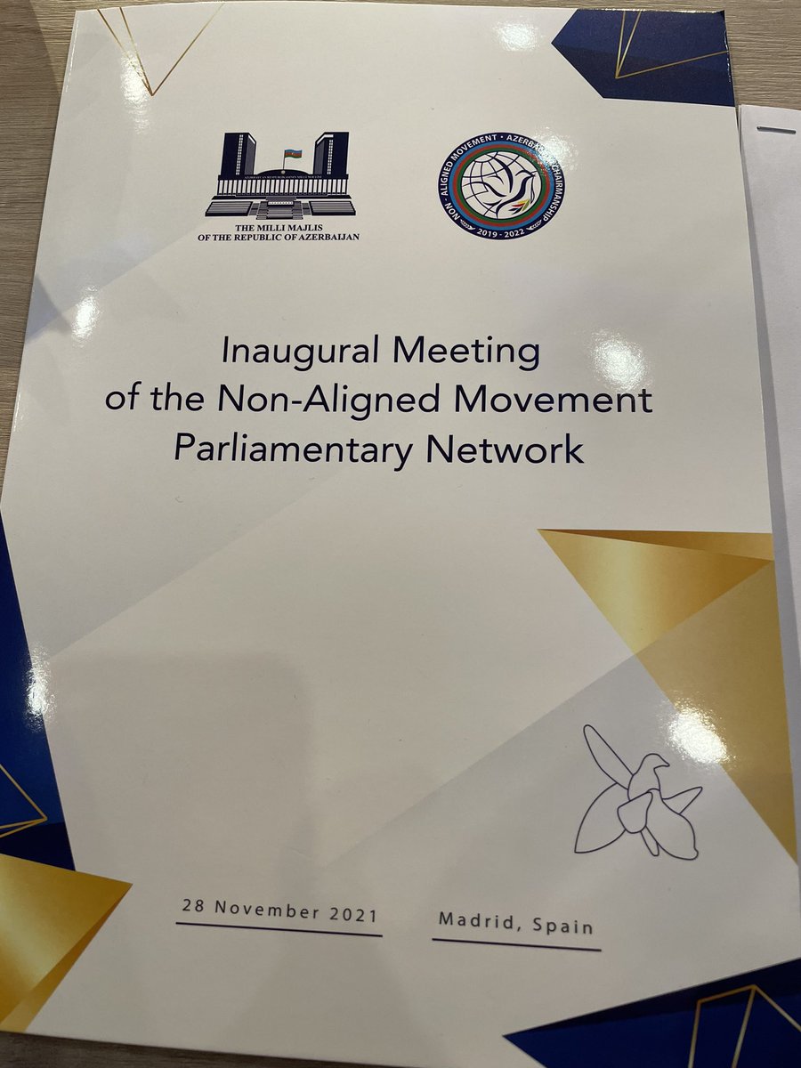 Hapenning NOW: History is in the making. Inaugural Meeting of the #NonAlignedMovement Parliamentary Network has just kicked off in Madrid, Spain with the participation of President & Secretary General of #IPU, speakers, vice-speakers & members of parliaments of #NAM Member States