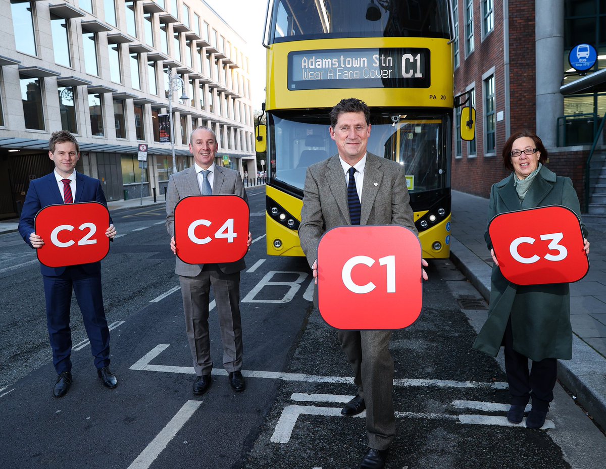 andyedwards84's tweet photo. It was a pleasure to launch the C-Spine services with Minister @EamonRyan NTA CEO Anne Graham &amp; @dublinbusnews CEO @ray_dublin this week. @GoAheadIreland is a small(er) part of this change with L51/L52 replacing rt239 with more local connections. Great to see it go live today https://t.co/dghCWzCUMp