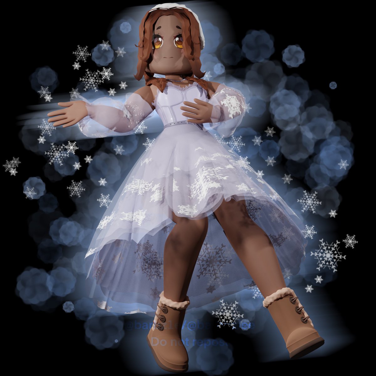 bawbwab's tweet photo. ❄️ Winter Wonderland ❄️
Set collection coming to Coral Bay (1st of December) and concept for Royale High. Face by @/Wirysofie 
@nightbarbie #royalehigh https://t.co/ZHbSi7cP9B
