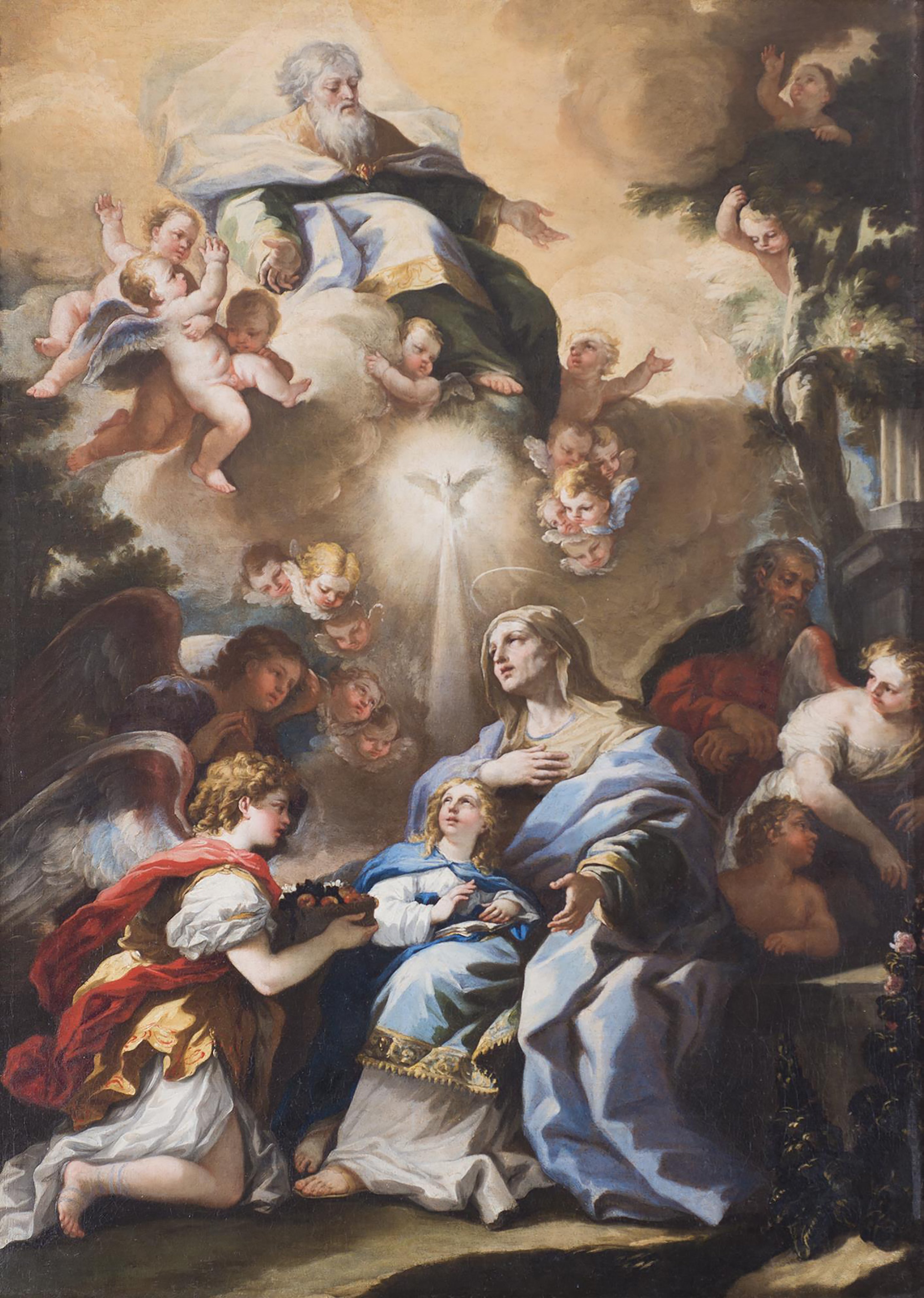 São Joaquim com Sant'Ana e a Virgem Maria criança