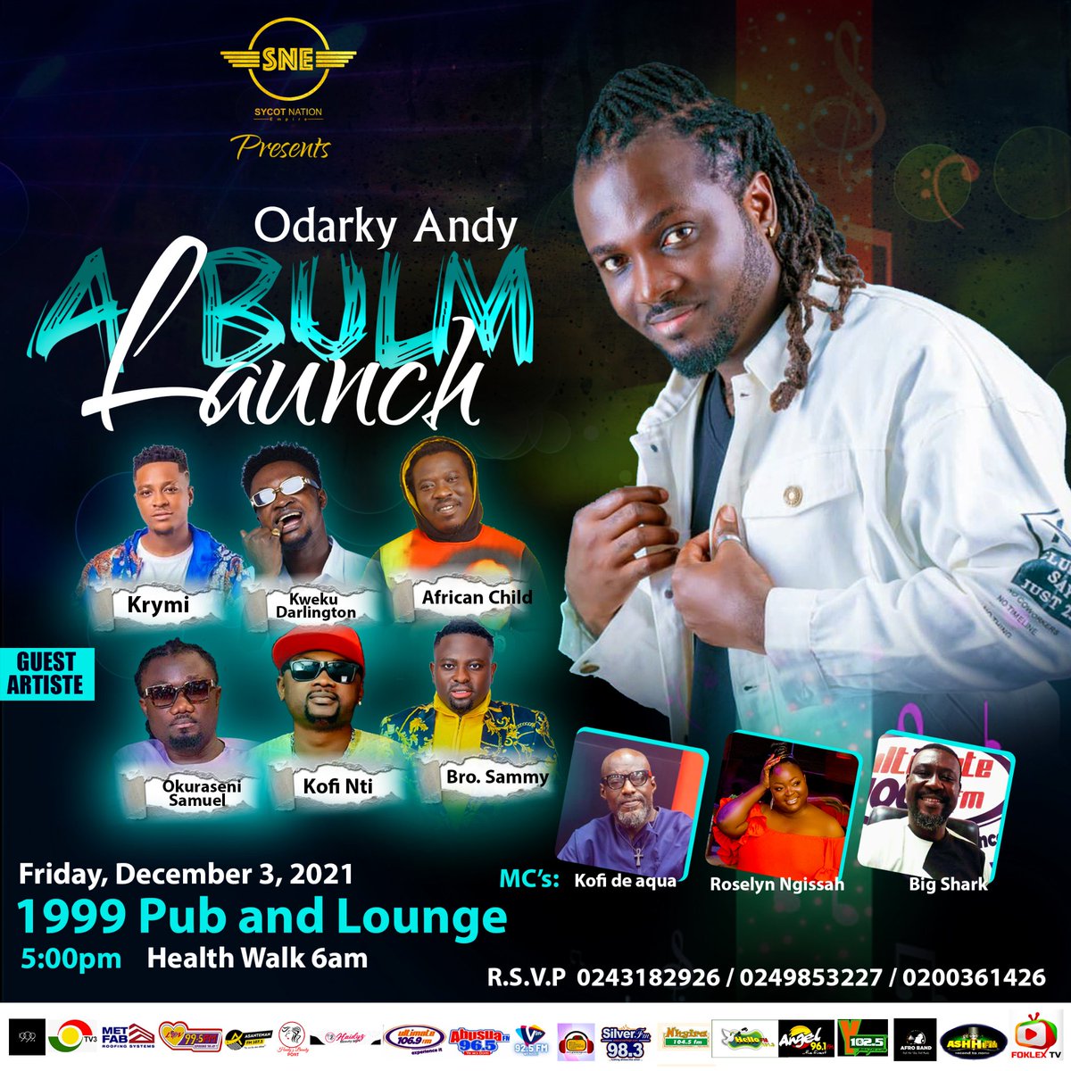 AndyOdarky's tweet photo. Sorry for the long wait fellas. I'm back with a big bang!!🔥🔥Come through let's vibe on 3rd December for my Album Launch inside 1999 pub and lounge Kumasi. Kindly check the flyer for further details. See ya #Andyisback https://t.co/lCX1MnYbdA