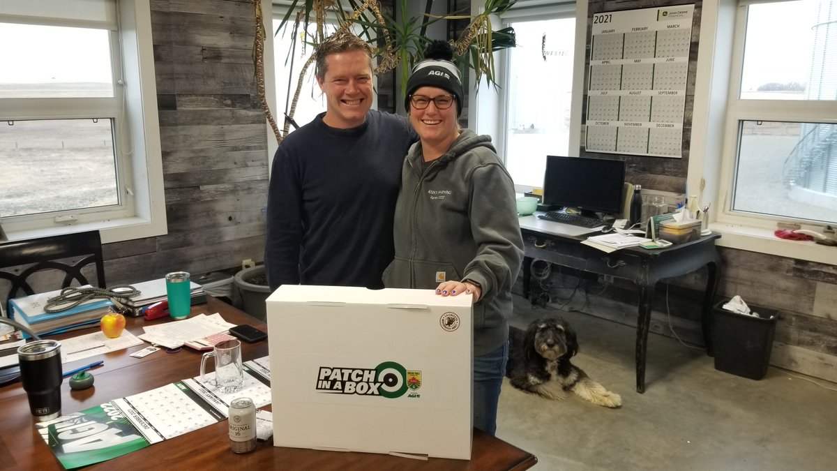 Saskatoon curling trial finals are happening today and Jesse and Brooke from Risdon Farming are ready to catch the exciting action today. <a href="/AgGrowthIntl/">AGI</a> #Trials2021