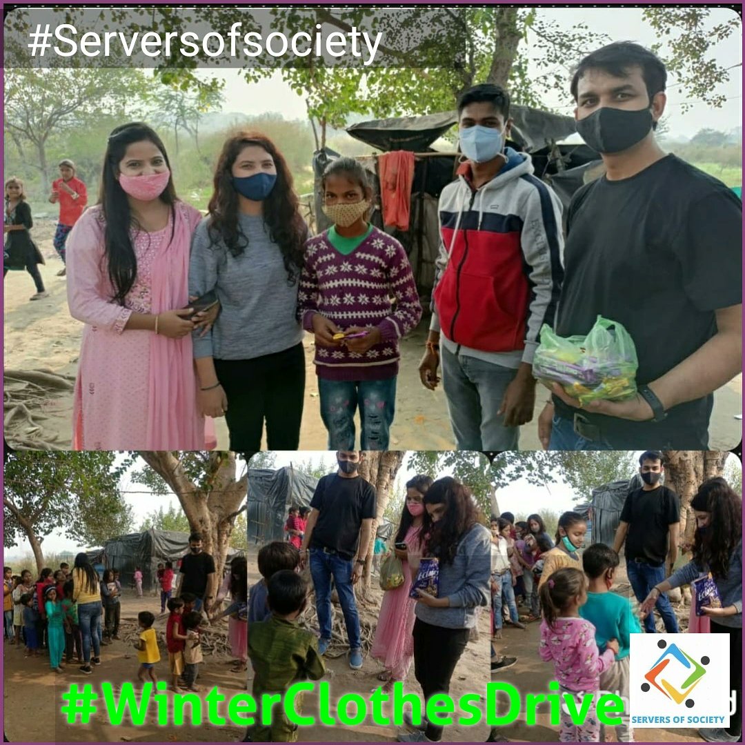 serversofsociet's tweet photo. #WinterClothesDrive
Team #Servers_of_Society reaches today at Geeta Colony Slum Area (Rajghat) for distributing #WinterClothes to the needy.
@Manishbrac @Amrssloni @vatstk
#serversofsociety #SOS #NGO #Education #YouthDevelopment #humanity #LegalRights https://t.co/6Oz2JHAw6e