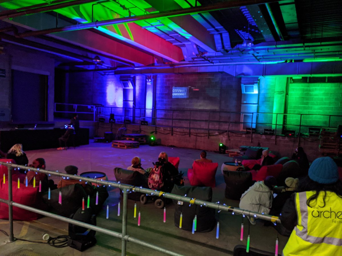 AlexLake101's tweet photo. Massive big up to @archesfests for The Rising Begins. Absolutely awesome use of a totally non-traditional arts space, incredibly warm welcome despite the freezing temperatures. Really exciting and engaging concept, can't wait to see what this develops into 😍 https://t.co/KfQg3rWcRZ