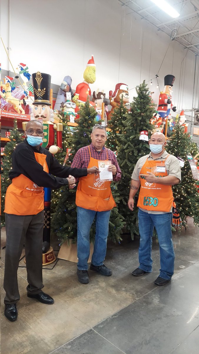 Celebrating Louis for all his hard work in the garden center.Thank you