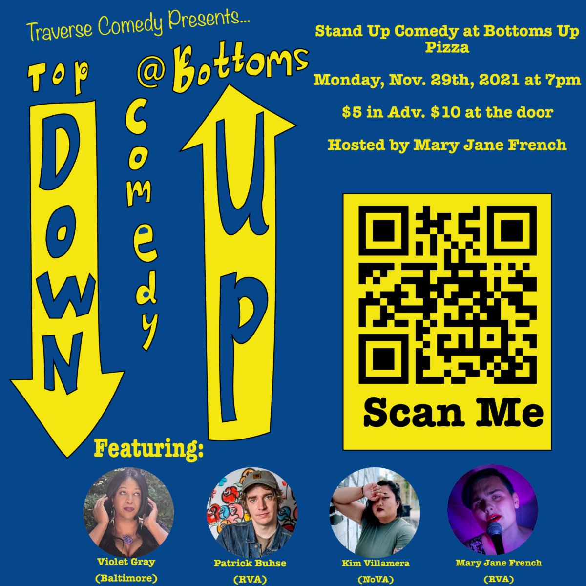 TraverseComedy's tweet photo. Hello, Richmonders of the internet! We have a killer lineup for you Tomorrow! Bounce back from the holidays with a show you'll never forget! Snag those tickets in advance and save $5. #ComedyRVA #RVA #ThingsToDoInRVA #RichmondVA #ThingsToDoInRichmond #TraverseComedy https://t.co/DrWaaxqhu5