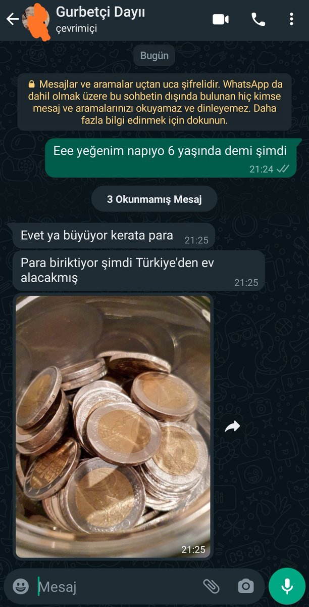 Almanya'daki dayımdan gelen mesaja bak. 3 gece uyuyamam ben şimdi