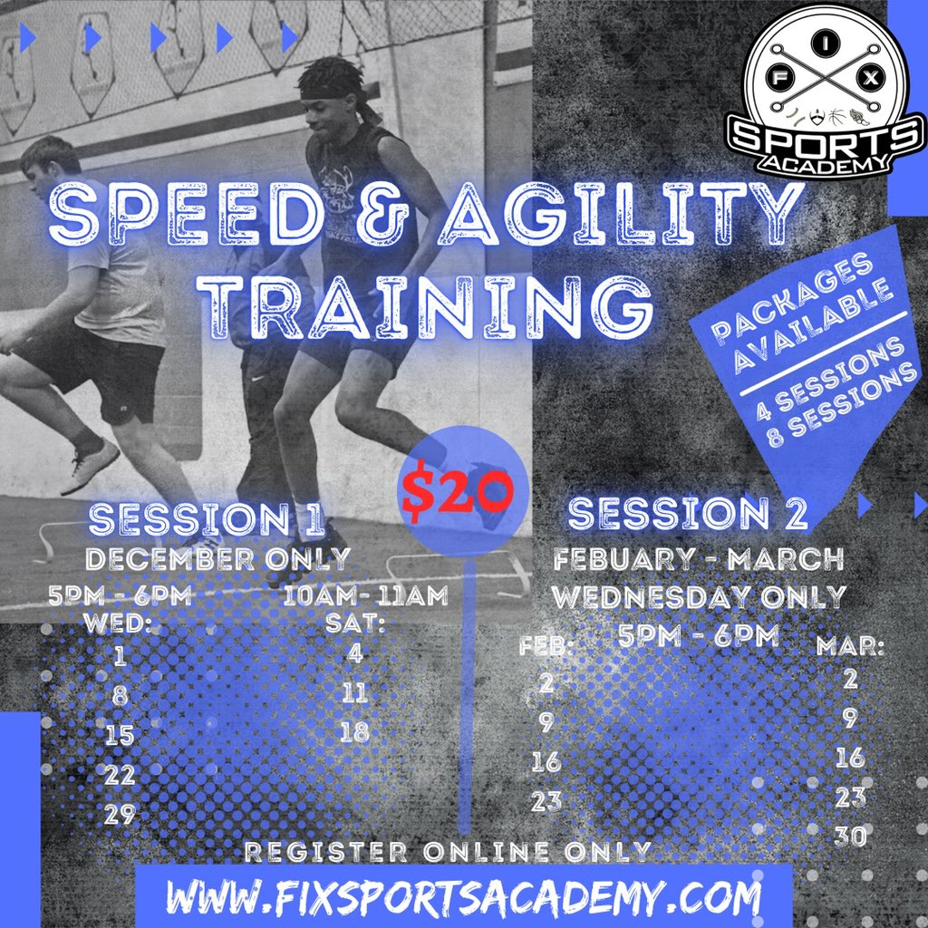 FIXSportsAcad's tweet photo. We are BACK starting Wednesday 12/1 5p-6p #FIXSpeed #GetFIXed https://t.co/QeU17Fbk89