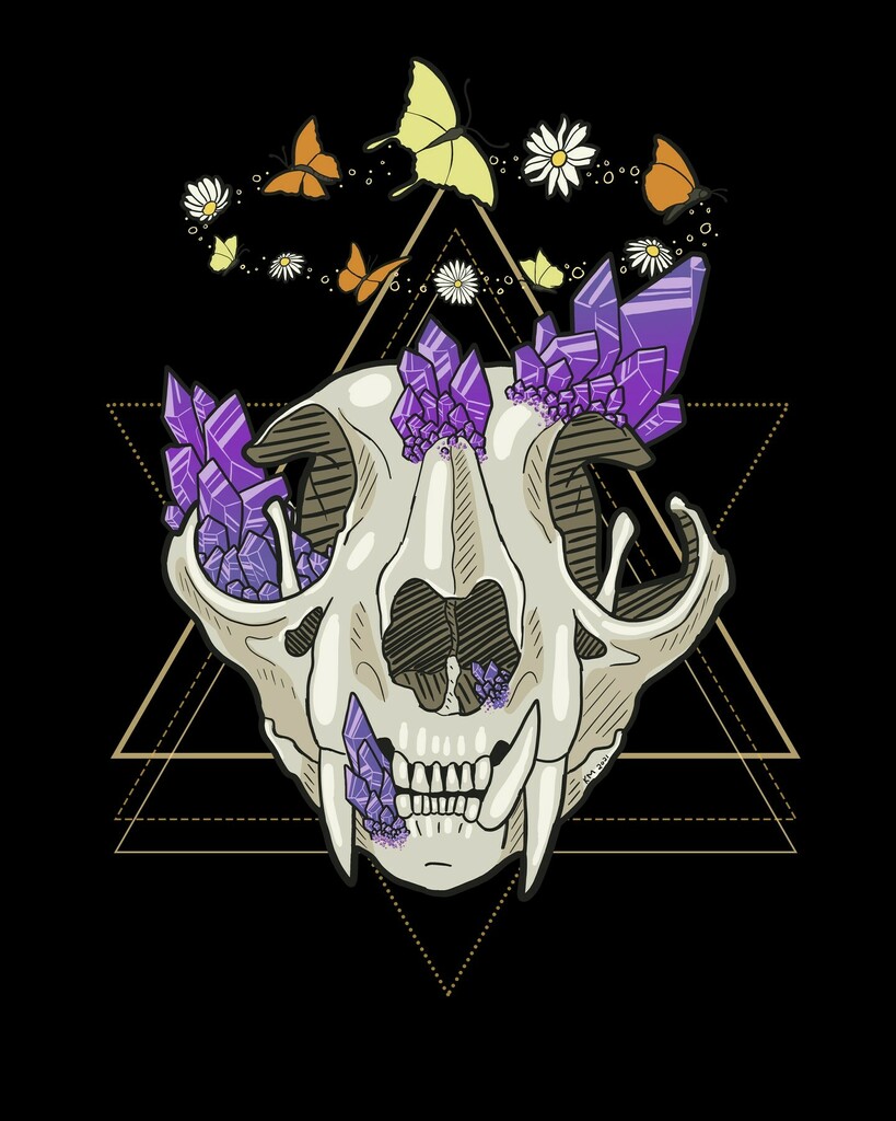 KarliMogen's tweet photo. Just can't quite let go of spooky season lol. Been enjoying working in this simpler, more graphic digital style recently. Using varying line weights and hatching techniques is not something I usually do to this extent, so it's been nice to dip into it mo… https://t.co/AiM9ippcfY https://t.co/9HuDi2D27l