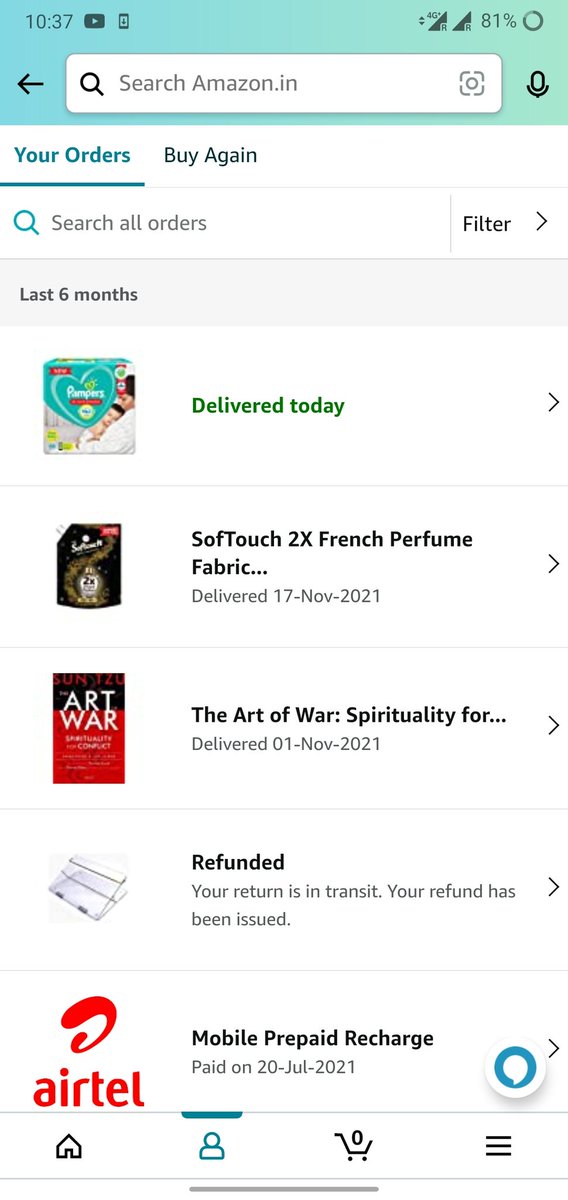 GauriImroz's tweet photo. #Amazon#NoToBadCustomerService
Very bad experience from Amazon, they did BLUNDER FRAUD , Amazon used my account without my permission. Placed a order which I didn't order. https://t.co/BJihnShSL2
