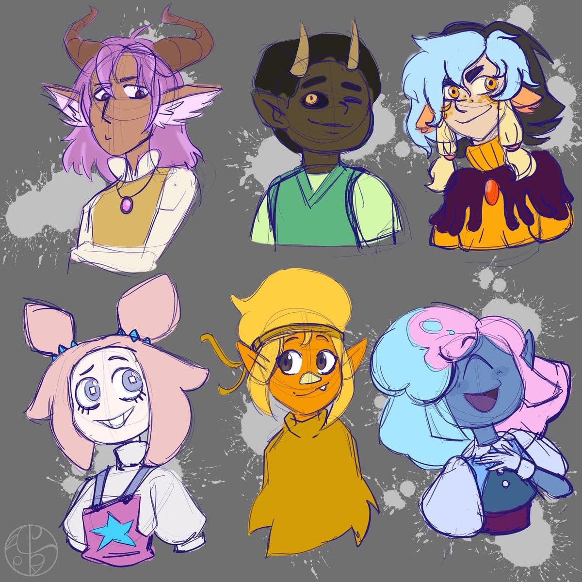 sketchiemix's tweet photo. Just some OC doodles! From top left to bottom right, there’s Florence, Dennis, Damie, Gummy, Torch, and Bobble!
•
•
•
#ArtistOnTwitter #ocs #ocart #theowhouse #LuzNoceda #sufanart #fancharacter #mycharacters #myart #digitalart #sketch #digitalsketch https://t.co/dIxErWpMrQ