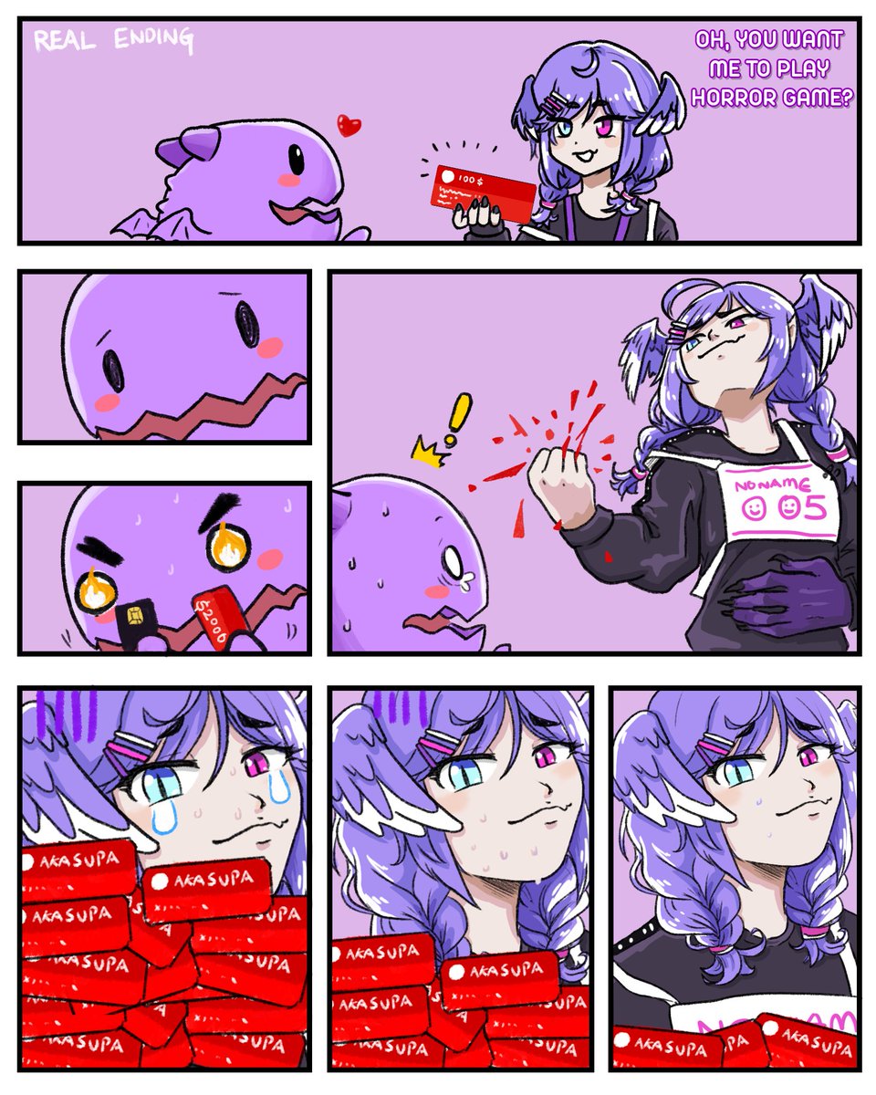 #Artsuki #tatsulaugh multiple references used.
meme format is the "card crusher" 