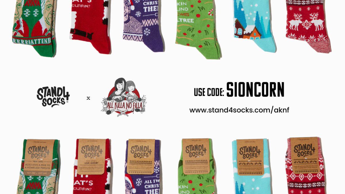 We are doing a massive collection with @Stand4Socks so make sure you use our code when you check out so it goes towards our total!
