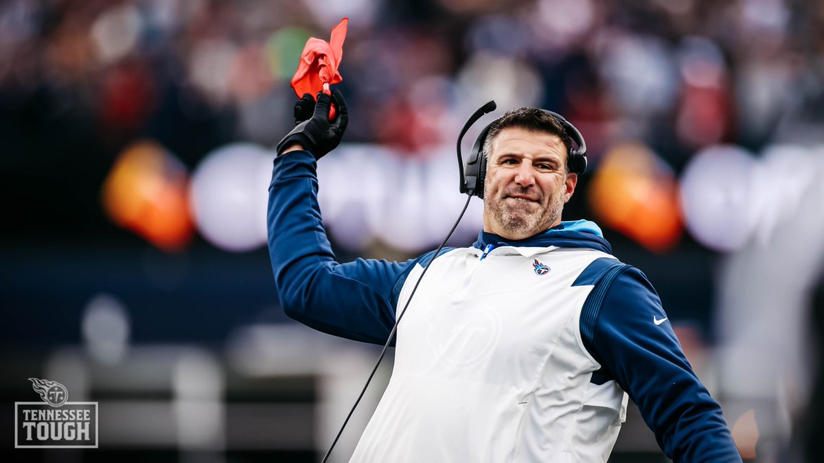 Vrabel now a perfect 4-for-4 on challenges this season. #TENvsNE