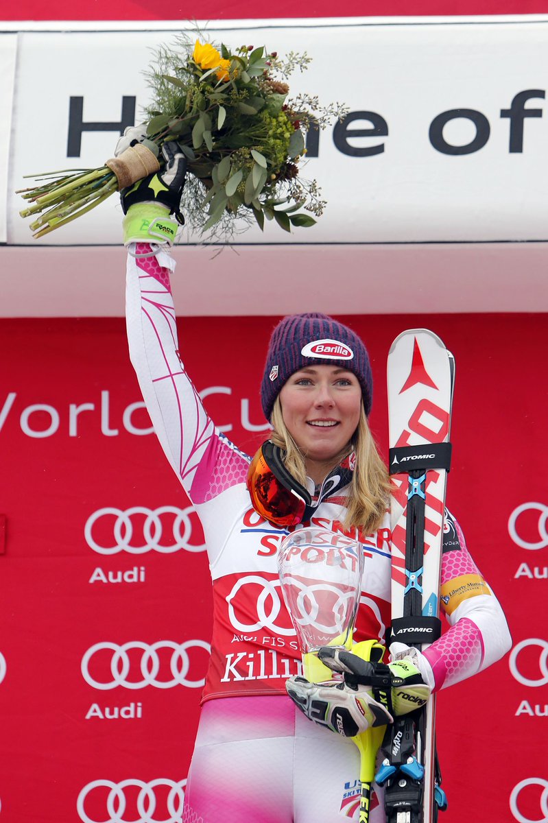 usskiteam's tweet photo. The 👑 of the @HomeLightApp @KillingtonMtn Cup. Wow, @MikaelaShiffrin. WOW. 🔥

#beast365 https://t.co/zpR5nLaR1V
