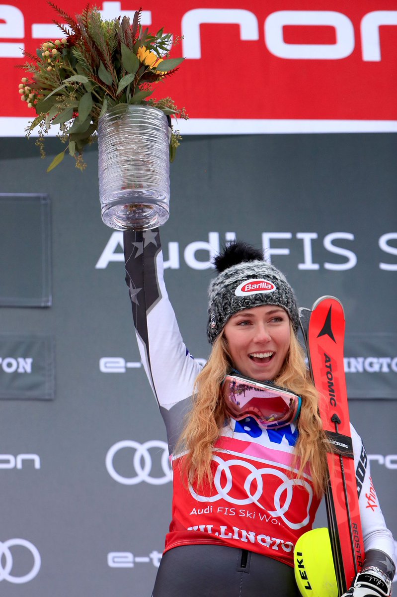 usskiteam's tweet photo. The 👑 of the @HomeLightApp @KillingtonMtn Cup. Wow, @MikaelaShiffrin. WOW. 🔥

#beast365 https://t.co/zpR5nLaR1V