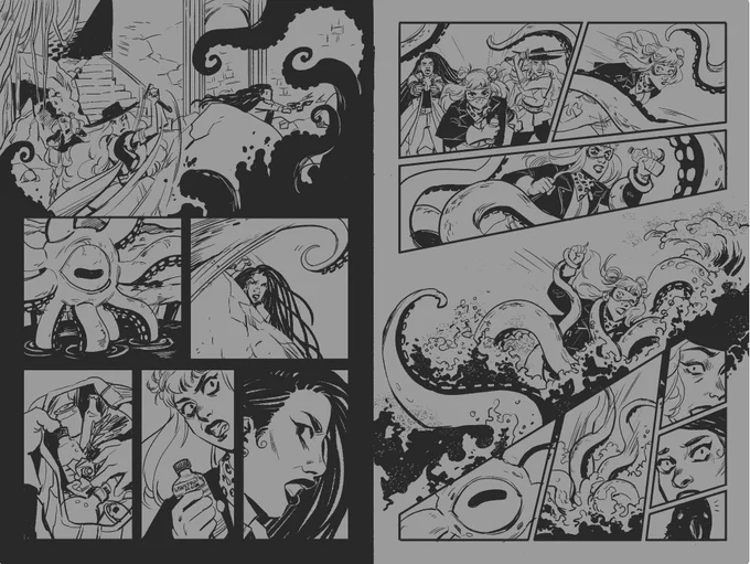 finally in the process of updating my website and man...there's so many spreads in Witchblood that I'm so proud of. 