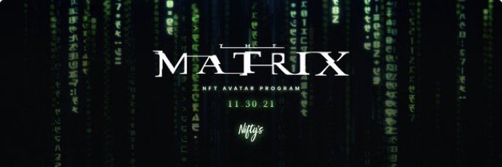 _tyedied's tweet photo. Are you ready to see what's down the rabbit hole? I'm partnering with @Niftys to give away 10 of The Matrix NFT Avatars. Here’s how to enter:

1️⃣  Like &amp; Retweet this Tweet
2️⃣  Follow @Niftys
3️⃣  Tag a friend in the comments

*Winners announced Monday 11/29* https://t.co/9AMzDO8zeF