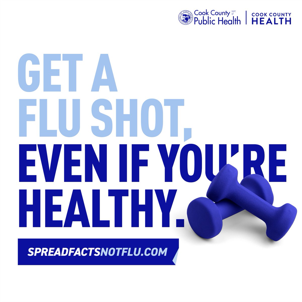 CookCoHealth's tweet photo. 🤧Flu cases are on the rise, especially in crowded public places like college campuses. 

Keep yourself healthy and safe and get a flu shot. You can even get your COVID vaccine at the same time. 😉 https://t.co/ZPfCV9N68J