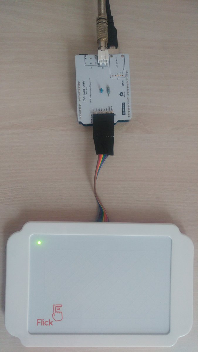lanmiLab's tweet photo. Setup with new PCB.📀🔊#flickmusic #making #arduino #musicalinstrument https://t.co/goAnGARh04