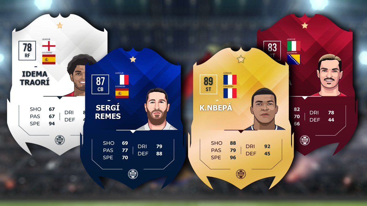 👉 En el juego existirá una cantidad #limitada de jugadores #NFTs que podrás conseguir en los #sobres:

Jugadores👇     Medias👇 

Básicos              < 80
Standard            80 - 83
Gold                    84 - 87
Premium             > 87

#NFTGame #NFTGiveaway #NFTCommunity
