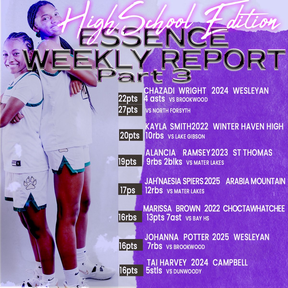 EssenceGirlsBB's tweet photo. #EGBHSEdition #EssenceEverywhere #PaintTheSouthPurple💜🖤 @ChazadiW @KaylaBrianna_VI @alanciaramsey @Nae_Spiers2025 @marissabrown24 @JayyPotter8 https://t.co/v98iTnJMRb